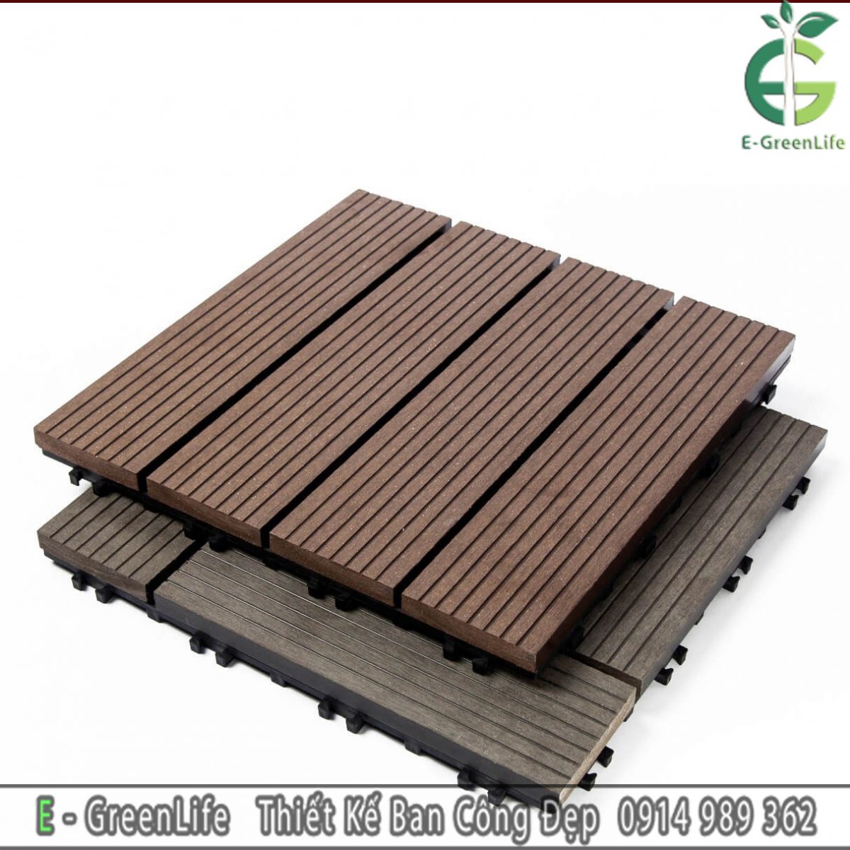 Vỉ sàn gỗ nhựa composite kích thước 30x30cm
