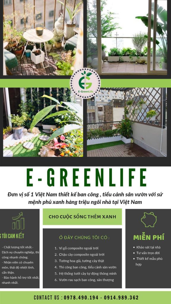 Giới thiệu về trang tri ban công E-Greenlife