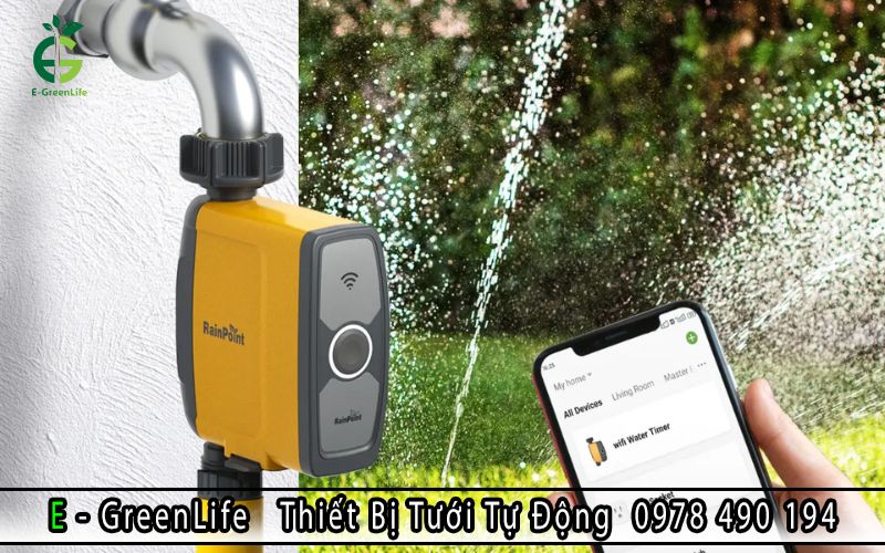 Người dùng có thể lặp đặt bộ hẹn giờ tưới cây WiFi RainPoint ở mọi không gian khác nhau