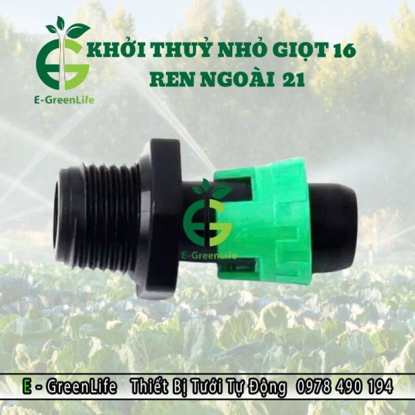 Hình ảnh mua đầu nối khởi thuỷ nhỏ giọt 16 ren ngoài 21
