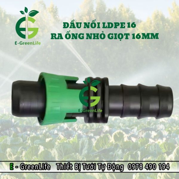 Nối ống LDPE 16 ra ống nhỏ giọt 16mm