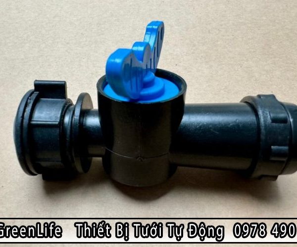 Van khóa khởi thủy ống phun mưa 27mm hiện đại, cấu tạo bền chắc và tinh gọn