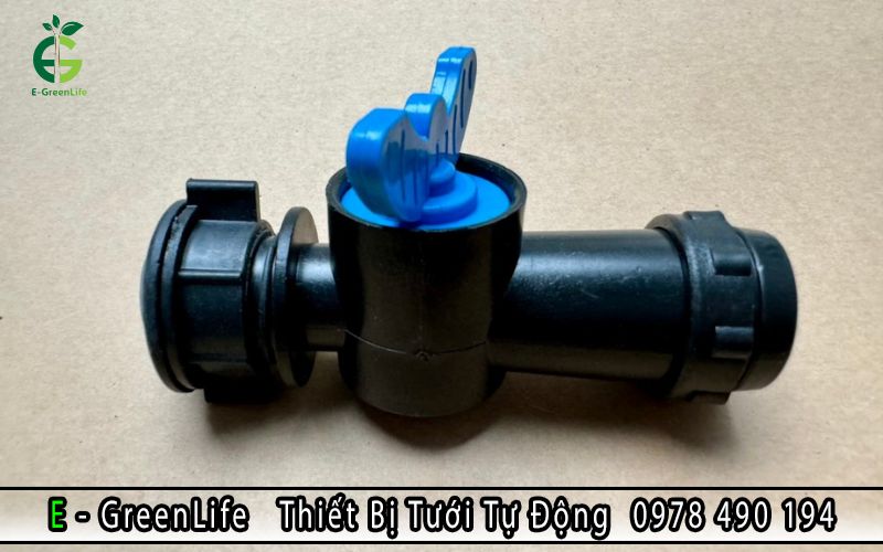 Van khóa khởi thủy ống phun mưa 27mm hiện đại, cấu tạo bền chắc và tinh gọn