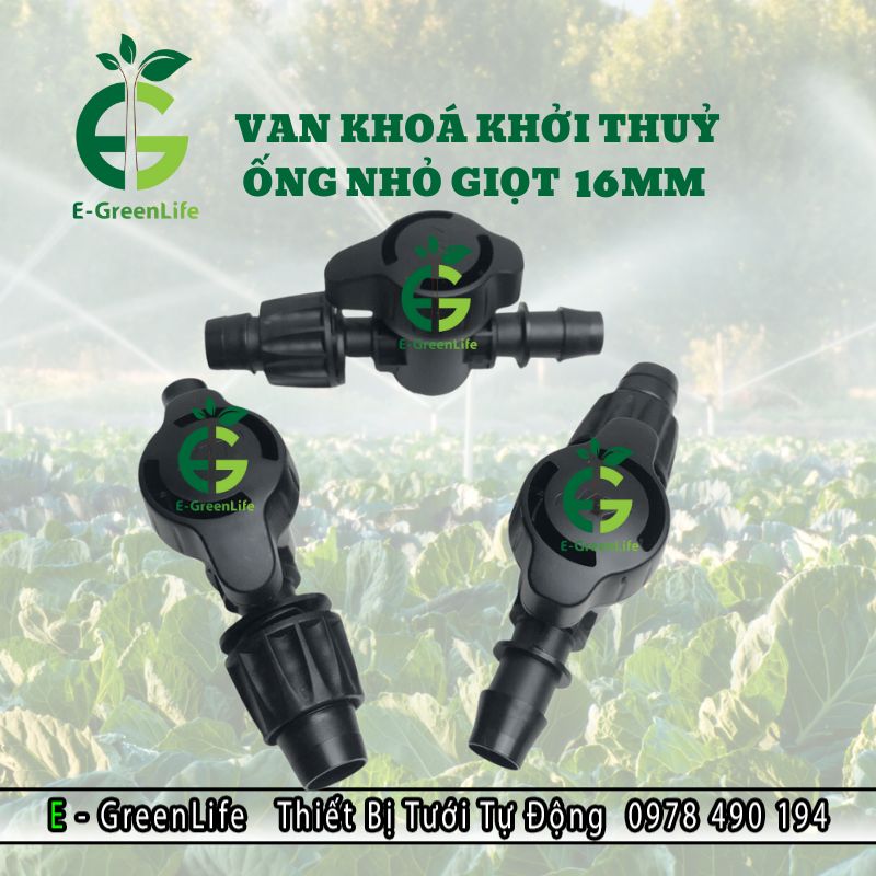 Hình ảnh van khởi thuỷ ống nhỏ giọt 16mm có khoá
