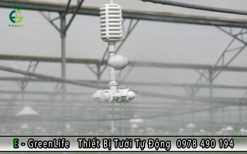 Bộ phun sương tưới cây Coolnet A02 4 cửa thích hợp với nhiều khu vực khác nhau