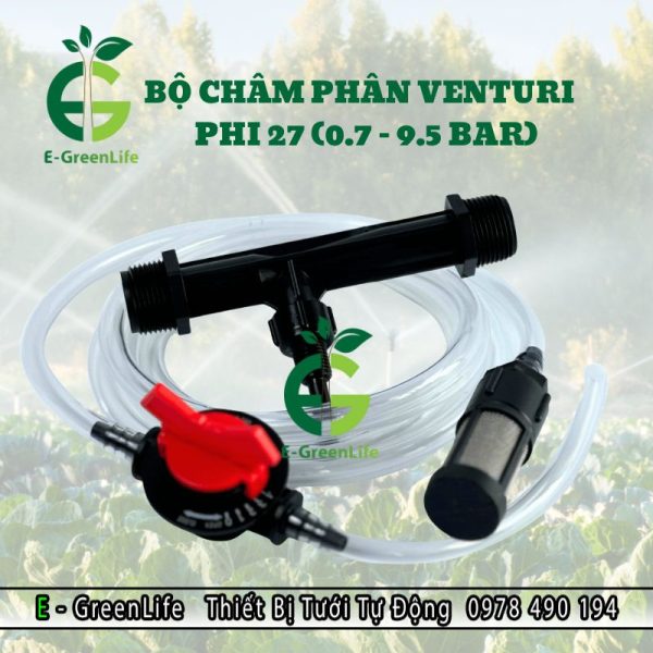 Hình ảnh bộ châm phân Venturi phi 27