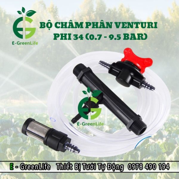 Hình ảnh bộ châm phân Venturi phi 34
