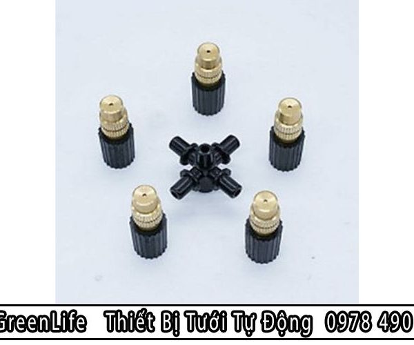 Béc phun sương đồng 5 cửa được ứng dụng vào nhiều mục đích khác nhau