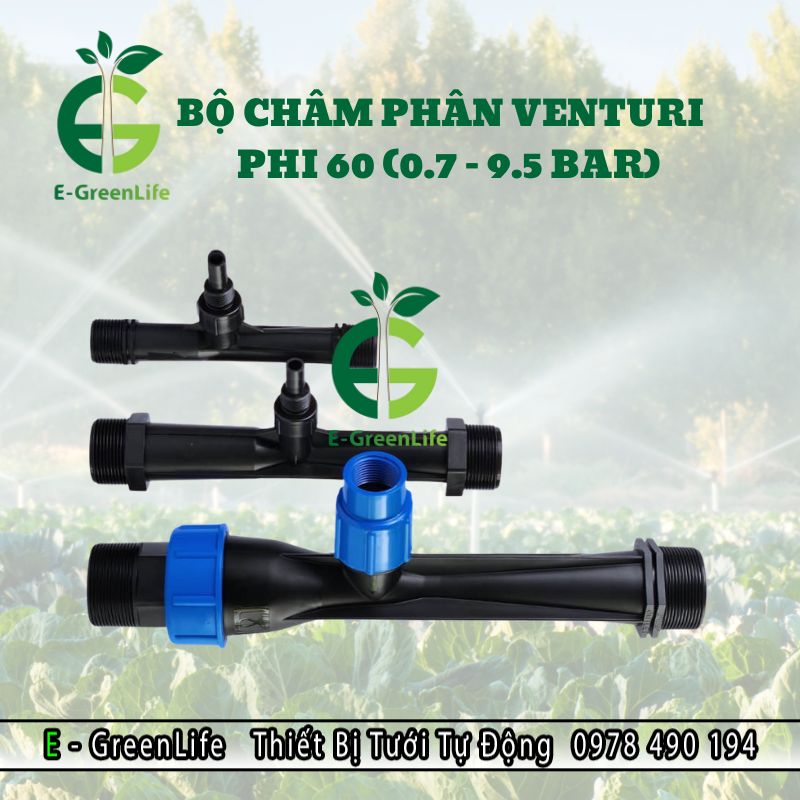 cham-phan-venturi-phi-60-0.7-9.5-bar Hình ảnh bộ châm phân Venturi phi 60 model 0.7-9.5 bar