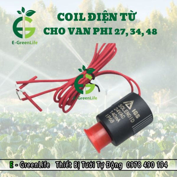 Hình ảnh coil điện từ cho van 27, 34, 48 E-GreenLife