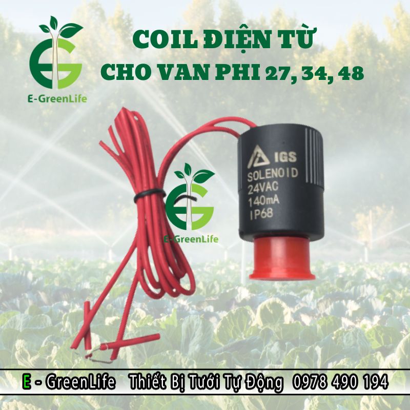 Hình ảnh coil điên từ cho van 27, 34, 48