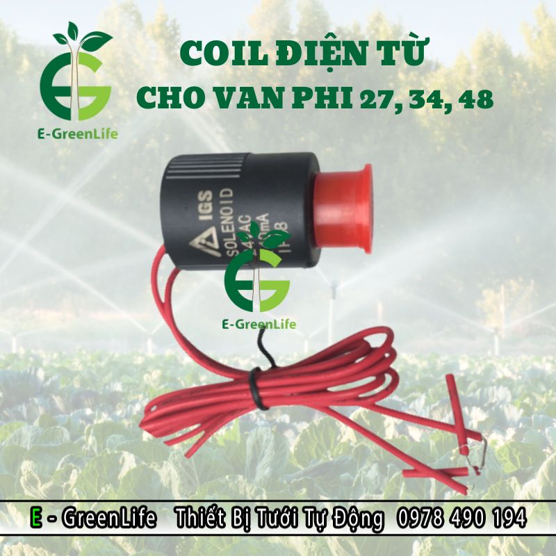 Hình ảnh coil điện từ IGS cho van 27, 34, 48