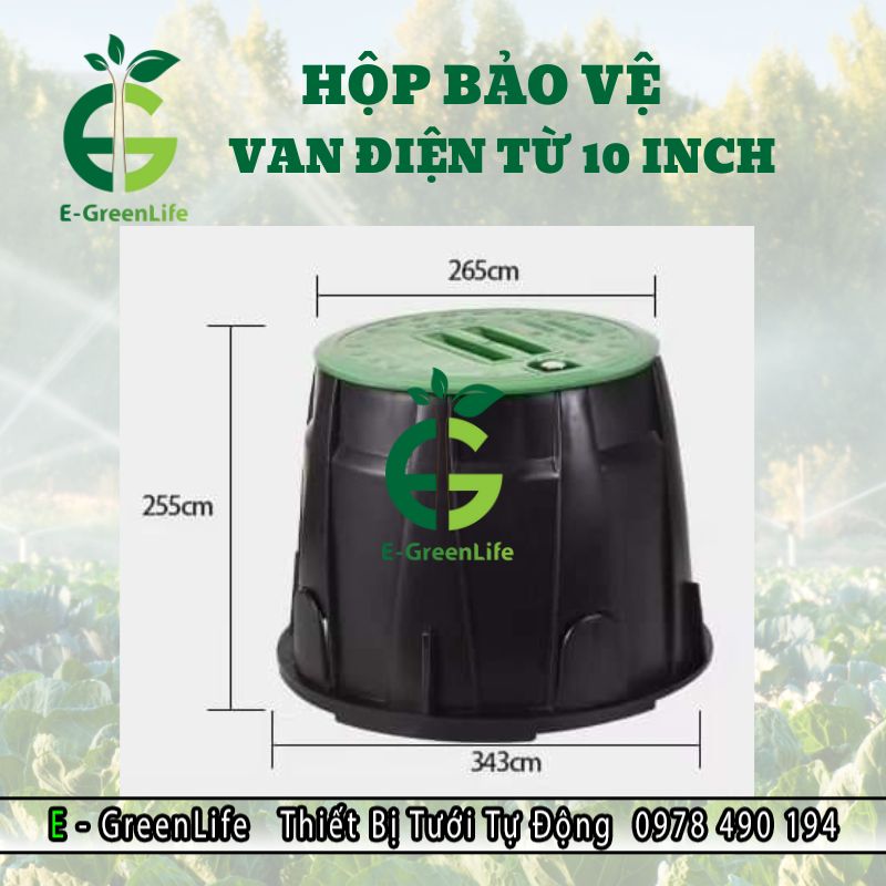 Hình ảnh kích thước hộp bảo vệ van 10 inch