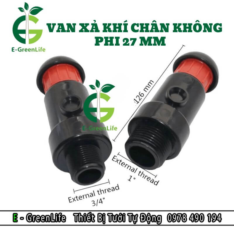 Hình ảnh van xả khí chân không phi 27mm