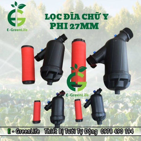 Hình ảnh lọc đĩa chữ Y phi 27mm E-GreenLife