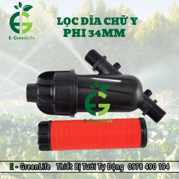 Hình ảnh lọc đĩa chữ Y phi 34 mm