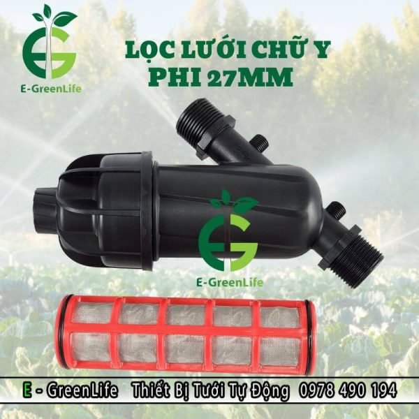 Hình ảnh lọc lưới chữ Y phi 27mm E-GreenLife