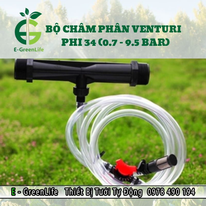 Thiết bị châm phân Venturi phi 34