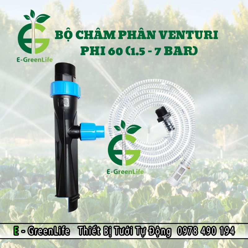 Hình ảnh thiết bị châm phân Venturi phi 60 áp suất 1.5 - 7 bar