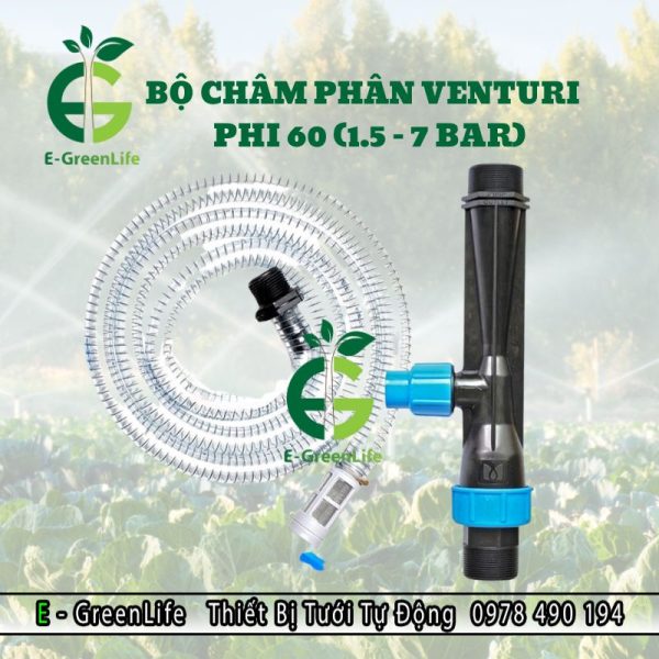 Hình ảnh thiết bị châm phân Venturi phi 60mm