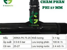 Thông số kỹ thuật thân châm phân Venturi 27mm