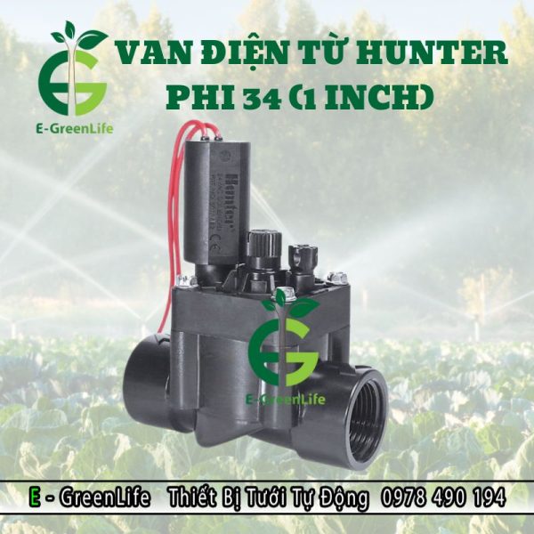Hình ảnh van điện từ hunter phi 34 kích thước 1 inch