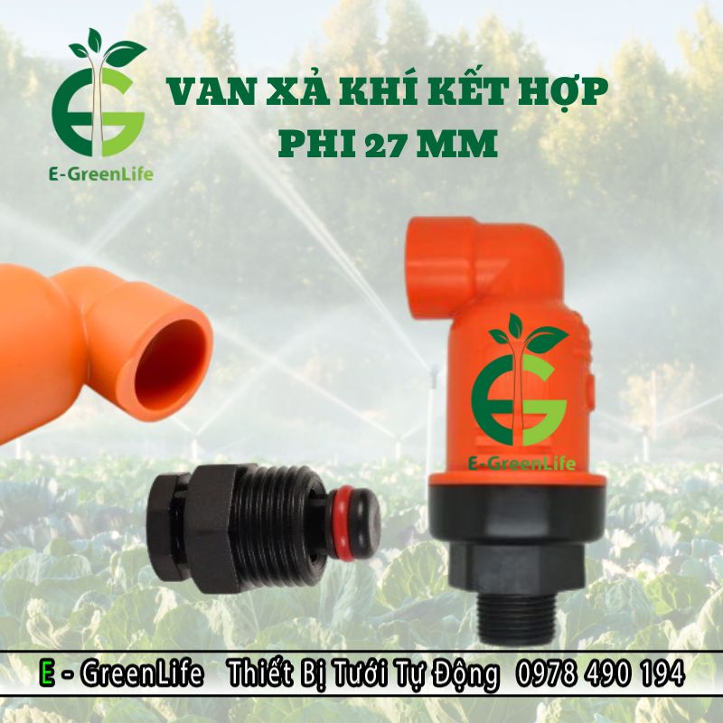 Hình ảnh van xả khí kết hợp phi 27 E-GreenLife