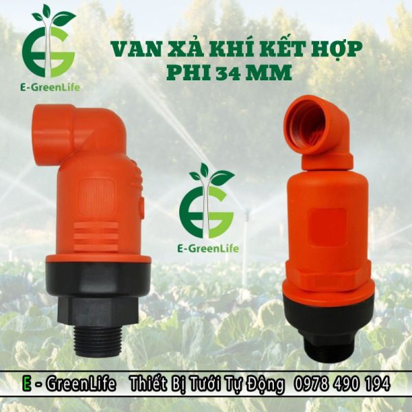 Hình ảnh van xả khí liên tục tự động phi 34 mm