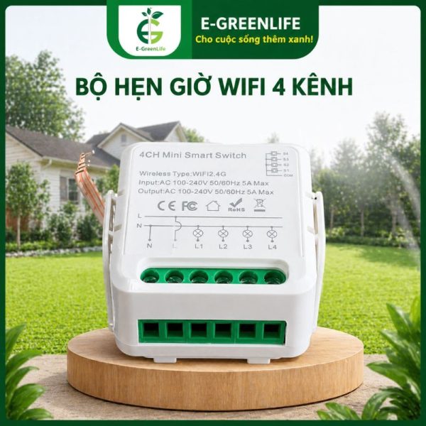 Hình ảnh E-GreenLife bán bộ hẹn giờ wifi 4 kênh