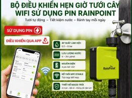 Hình ảnh Bộ điều khiển hẹn giờ tưới cây Wifi sử dụng pin RainPoint E-GreenLife