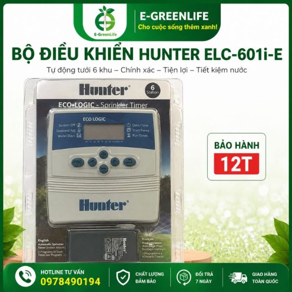 Hình ảnh bộ điều khiển Hunter ELC 601i-e E-GreenLife