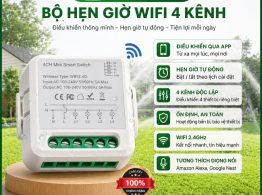 Bộ hẹn giờ wifi 4 kênh tại E-GreenLife