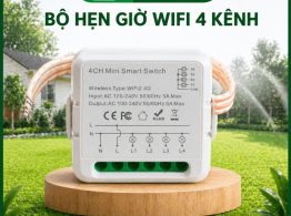 Hình ảnh địa chỉ mua bộ hẹn giờ wifi 4 kênh tại E-GreenLife