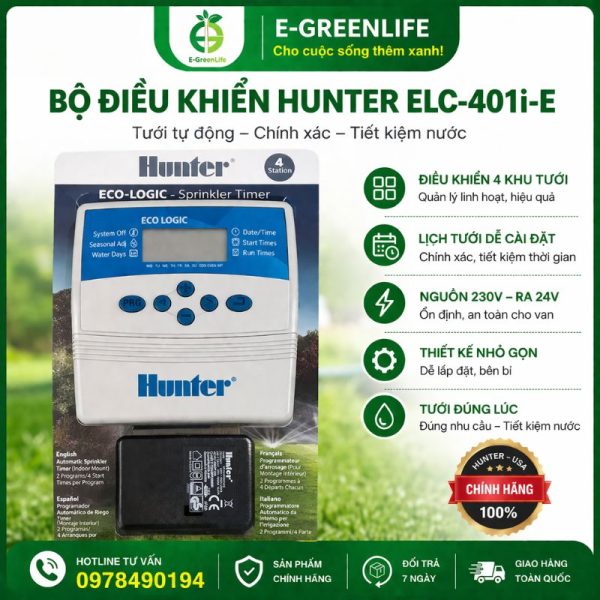Hình ảnh mua bộ điều khiển Hunter ELC 401i-e