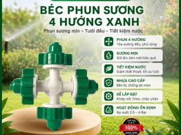 Hình ảnh Béc phun sương 4 hướng xanh