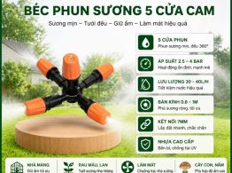 Béc phun sương cam 5 cửa