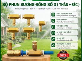 Bộ phun sương đồng số 3 ( thân + béc)