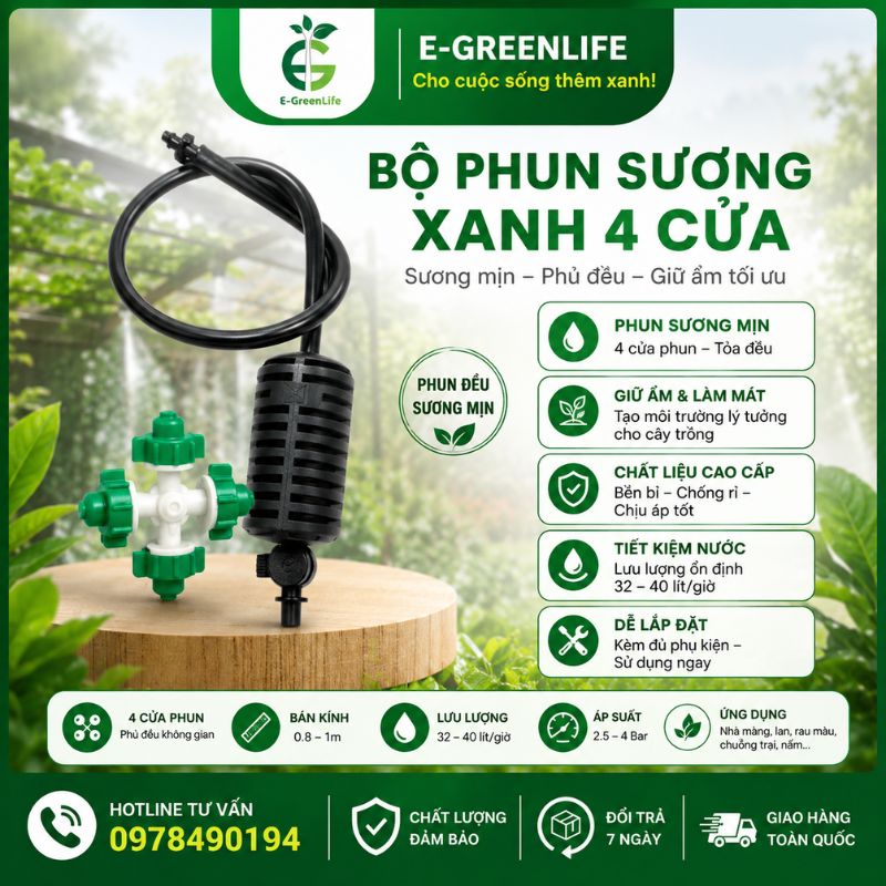 bo-phun-suong-xanh-4-cua-E-GreenLife Bộ phun sương xanh 4 cửa