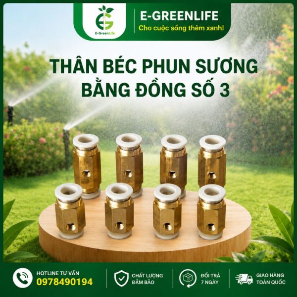 Địa chỉ bán Thân béc phun sương bằng đồng số 3 E-GreenLife