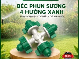 Hình ảnh địa chỉ mua Béc phun sương 4 hướng xanh