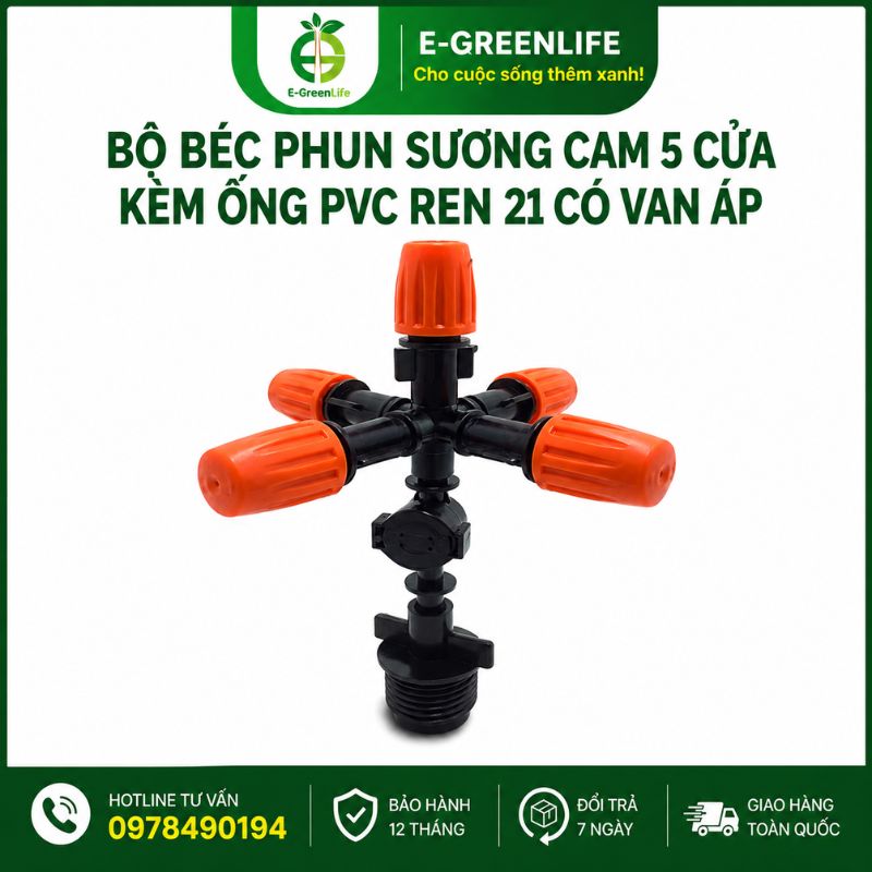 dia-chi-mua-bo-bec-phun-suong-cam-5-cua-kem-ong-pvc-ren-21-co-van-ap Địa chỉ mua Bộ béc phun sương cam 5 cửa kèm ống PVC ren 21 có van áp