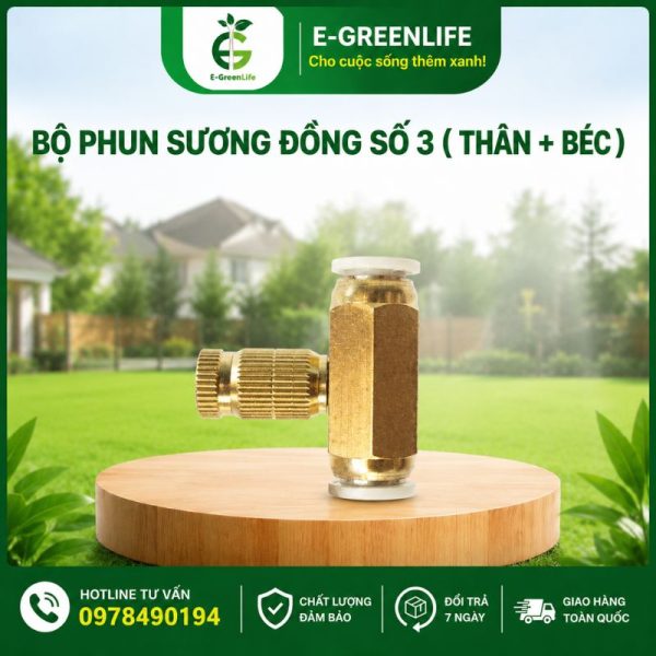 Địa chỉ mua Bộ phun sương đồng số 3 (thân + béc)