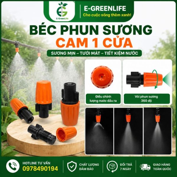 Hình ảnh mua Béc phun sương cam 1 cửa