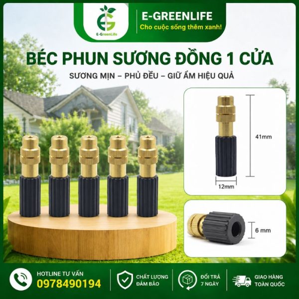 Mua Béc phun sương đồng 1 cửa
