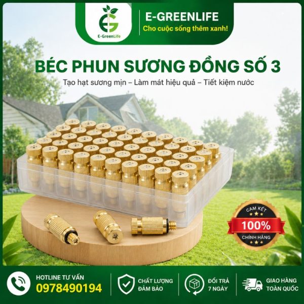 Mua Béc phun sương đồng số 3 tại E-GreenLife
