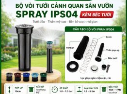 Hình ảnh bộ vòi tưới cảnh quan sân vườn Spray IPS04 kèm béc tưới