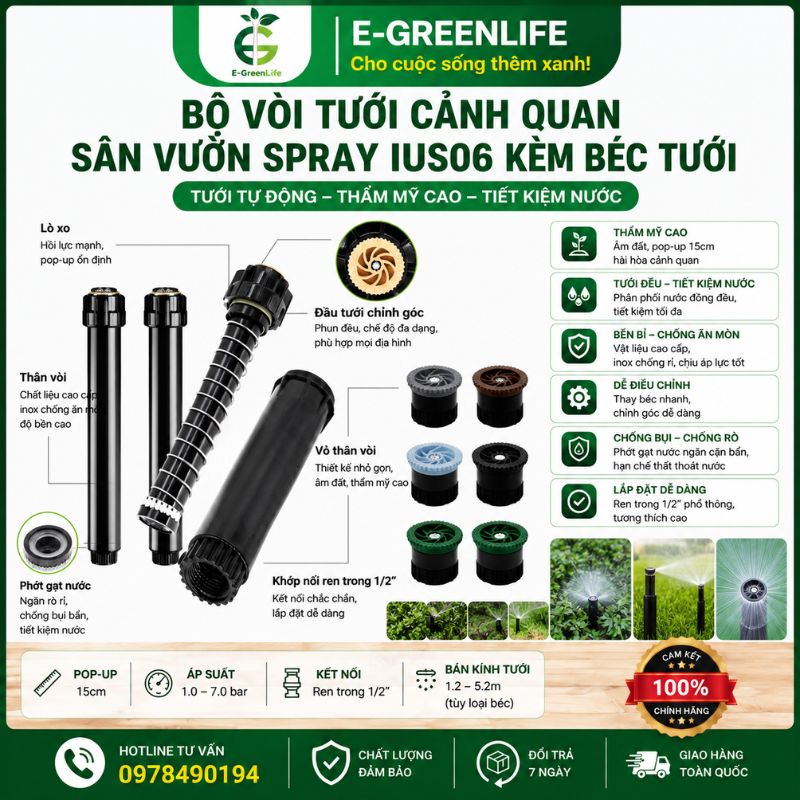 cau-tao-bo-voi-tuoi-canh-quan-san-vuon-spray-ius06-kem-bec-tuoi-E-GreenLife Cấu tạo Bộ vòi tưới cảnh quan sân vườn Spray IUS06 kèm béc tưới