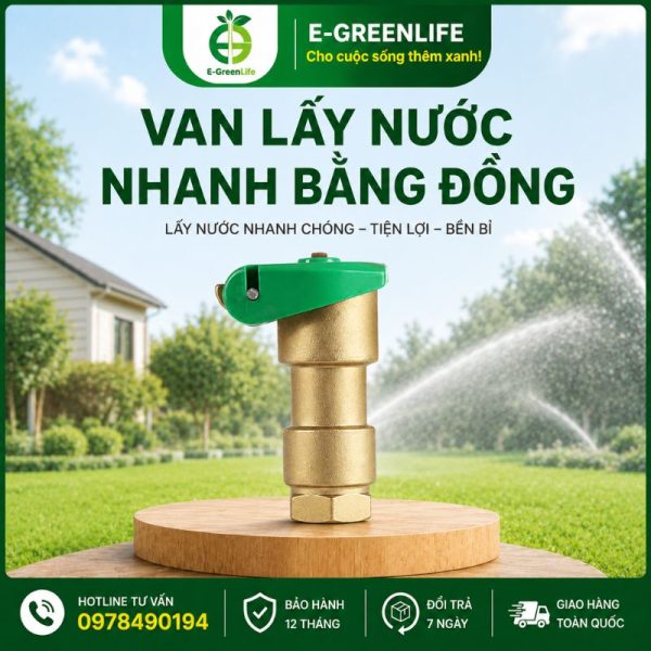 Địa chỉ bán Van lấy nước nhanh bằng đồng