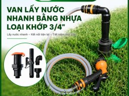 Hình ảnh địa chỉ mua van lấy nước nhanh bằng nhựa loại khớp nối