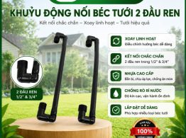 Khuỷu động nối béc tưới 2 đầu ren